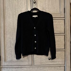 Loft cardigan with rhinestone buttons Medium